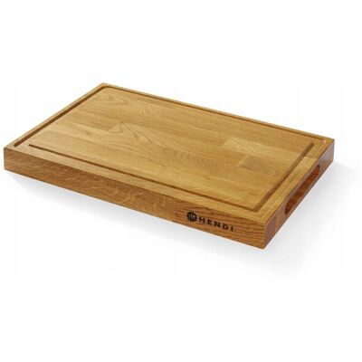 Hendi Deska Do Serwowania Podawania Potraw Dębowa 42x28cm Grubość 4cm Hendi Deska Do Serwowania Podawania Potraw Dębowa 42x28cm Grubość 4cm
