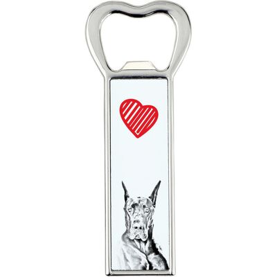 Dog niemiecki - otwieracz do butelek z psem, personalizowany otwieracz na lodówkę, wyjątkowy upominek dla mężczyzny marki Art-Dog Dog niemiecki - otwieracz do butelek z psem, personalizowany otwieracz na lodówkę, wyjątkowy upominek dla mężczyzny marki Art-Dog