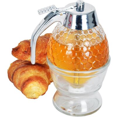 Artemis Dozownik do Miodu Syropu Dyspenser Dozownik Pojemnik Szklany na Miód 250 ml Artemis Dozownik do Miodu Syropu Dyspenser Dozownik Pojemnik Szklany na Miód 250 ml