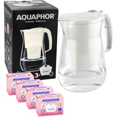 Dzbanek filtrujący wodę Aquaphor Onyx 4.2 L BIAŁY TRITAN + 4x Filtr Wkład Magnezowy Dzbanek filtrujący wodę Aquaphor Onyx 4.2 L BIAŁY TRITAN + 4x Filtr Wkład Magnezowy