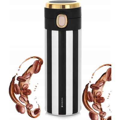 Banquet ELEGANCKI KUBEK TERMICZNY 350 ml na herbatę kawę prezent w pasy Banquet ELEGANCKI KUBEK TERMICZNY 350 ml na herbatę kawę prezent w pasy