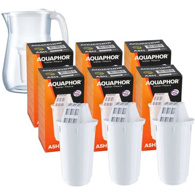 Filtr wkład filtrujący od dzbanka Aquaphor A5H DO TWARDEJ WODY 6 szt Filtr wkład filtrujący od dzbanka Aquaphor A5H DO TWARDEJ WODY 6 szt