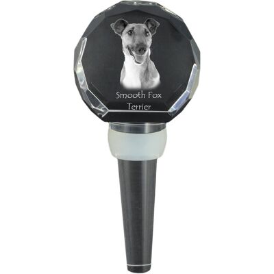 Foksterier krótkowłosy - kryształowa zatyczka do butelki, wyjątkowy korek do wina ze zdjęciem, personalizowany prezent dla sommeliera marki Art-Dog Foksterier krótkowłosy - kryształowa zatyczka do butelki, wyjątkowy korek do wina ze zdjęciem, personalizowany prezent dla sommeliera marki Art-Dog