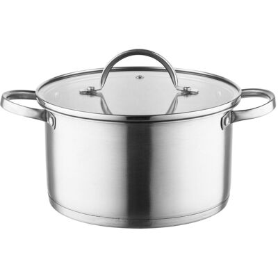 Garnek Nierdzewny Florina Fava 20 Cm 3,1l Z Pokrywką I Miarką Indukcja Garnek Nierdzewny Florina Fava 20 Cm 3,1l Z Pokrywką I Miarką Indukcja