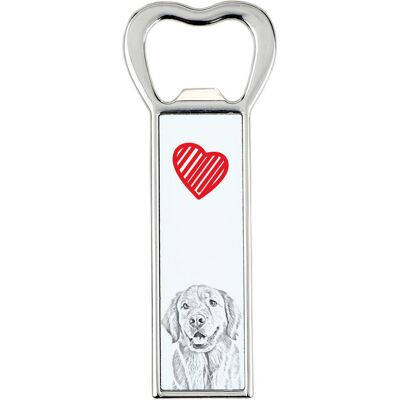 Golden Retriever - otwieracz do butelek z psem, personalizowany otwieracz na lodówkę, wyjątkowy upominek dla mężczyzny marki Art-Dog Golden Retriever - otwieracz do butelek z psem, personalizowany otwieracz na lodówkę, wyjątkowy upominek dla mężczyzny marki Art-Dog