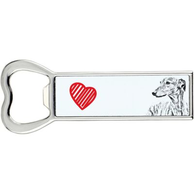 Greyhound, Chart angielski - otwieracz do butelek z psem, personalizowany otwieracz na lodówkę, wyjątkowy upominek dla mężczyzny marki Art-Dog Greyhound, Chart angielski - otwieracz do butelek z psem, personalizowany otwieracz na lodówkę, wyjątkowy upominek dla mężczyzny marki Art-Dog
