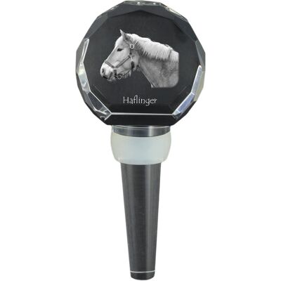 Haflinger - kryształowa zatyczka do butelki z koniem, wyjątkowy korek do wina ze zdjęciem, personalizowany prezent dla sommeliera marki Art-Dog Haflinger - kryształowa zatyczka do butelki z koniem, wyjątkowy korek do wina ze zdjęciem, personalizowany prezent dla sommeliera marki Art-Dog