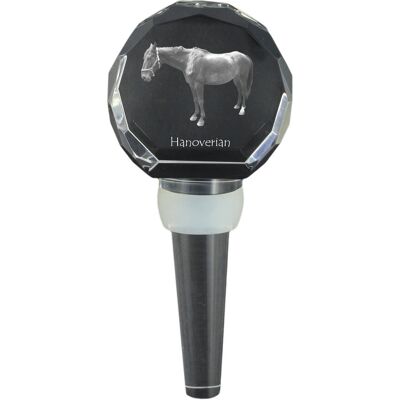Hanowerski - kryształowa zatyczka do butelki z koniem, wyjątkowy korek do wina ze zdjęciem, personalizowany prezent dla sommeliera marki Art-Dog Hanowerski - kryształowa zatyczka do butelki z koniem, wyjątkowy korek do wina ze zdjęciem, personalizowany prezent dla sommeliera marki Art-Dog