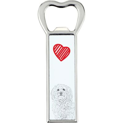Hawańczyk, Havanese - otwieracz do butelek z psem, personalizowany otwieracz na lodówkę, wyjątkowy upominek dla mężczyzny marki Art-Dog Hawańczyk, Havanese - otwieracz do butelek z psem, personalizowany otwieracz na lodówkę, wyjątkowy upominek dla mężczyzny marki Art-Dog