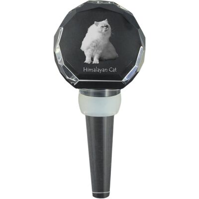 Himalajski - kryształowa zatyczka do butelki z kotem, wyjątkowy korek do wina ze zdjęciem, personalizowany prezent dla sommeliera marki Art-Dog Himalajski - kryształowa zatyczka do butelki z kotem, wyjątkowy korek do wina ze zdjęciem, personalizowany prezent dla sommeliera marki Art-Dog