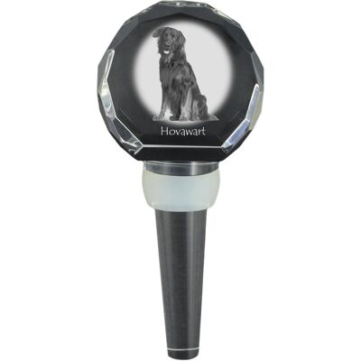 Hovawart - kryształowa zatyczka do butelki, wyjątkowy korek do wina ze zdjęciem, personalizowany prezent dla sommeliera marki Art-Dog Hovawart - kryształowa zatyczka do butelki, wyjątkowy korek do wina ze zdjęciem, personalizowany prezent dla sommeliera marki Art-Dog