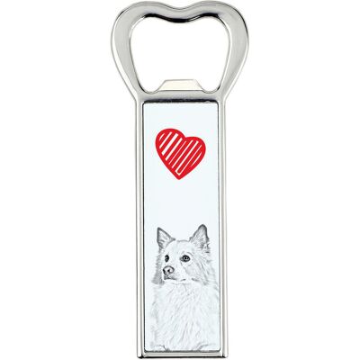 Islandzki szpic pasterski - otwieracz do butelek z psem, personalizowany otwieracz na lodówkę, wyjątkowy upominek dla mężczyzny marki Art-Dog Islandzki szpic pasterski - otwieracz do butelek z psem, personalizowany otwieracz na lodówkę, wyjątkowy upominek dla mężczyzny marki Art-Dog