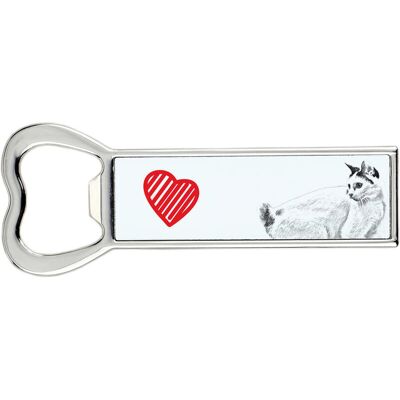 Japoński bobtail - otwieracz do butelek z kotem, personalizowany otwieracz na lodówkę, wyjątkowy upominek dla mężczyzny marki Art-Dog Japoński bobtail - otwieracz do butelek z kotem, personalizowany otwieracz na lodówkę, wyjątkowy upominek dla mężczyzny marki Art-Dog