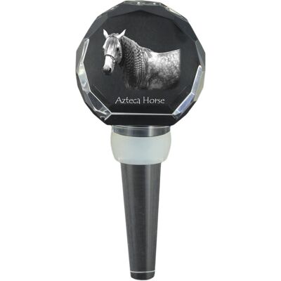 Koń Azteca - kryształowa zatyczka do butelki z koniem, wyjątkowy korek do wina ze zdjęciem, personalizowany prezent dla sommeliera marki Art-Dog Koń Azteca - kryształowa zatyczka do butelki z koniem, wyjątkowy korek do wina ze zdjęciem, personalizowany prezent dla sommeliera marki Art-Dog