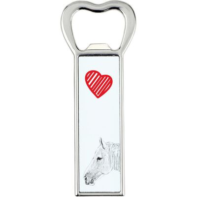 Koń Boulonnais - otwieracz do butelek z koniem, personalizowany otwieracz na lodówkę, wyjątkowy upominek dla mężczyzny marki Art-Dog Koń Boulonnais - otwieracz do butelek z koniem, personalizowany otwieracz na lodówkę, wyjątkowy upominek dla mężczyzny marki Art-Dog