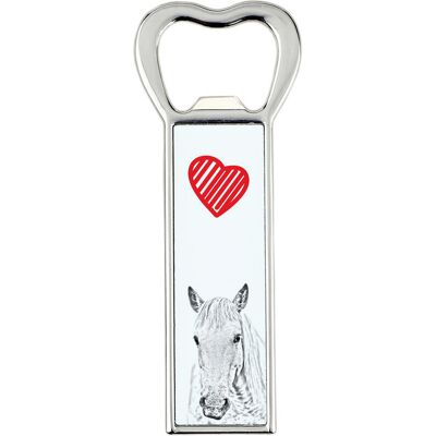 Koń Camargue - otwieracz do butelek z koniem, personalizowany otwieracz na lodówkę, wyjątkowy upominek dla mężczyzny marki Art-Dog Koń Camargue - otwieracz do butelek z koniem, personalizowany otwieracz na lodówkę, wyjątkowy upominek dla mężczyzny marki Art-Dog