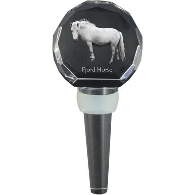 Koń fiordzki - kryształowa zatyczka do butelki z koniem, wyjątkowy korek do wina ze zdjęciem, personalizowany prezent dla sommeliera marki Art-Dog Koń fiordzki - kryształowa zatyczka do butelki z koniem, wyjątkowy korek do wina ze zdjęciem, personalizowany prezent dla sommeliera marki Art-Dog