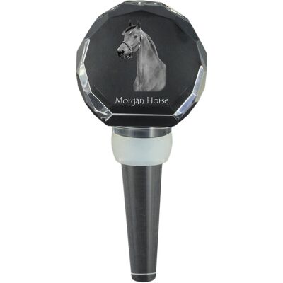 Koń rasy Morgan - kryształowa zatyczka do butelki z koniem, wyjątkowy korek do wina ze zdjęciem, personalizowany prezent dla sommeliera marki Art-Dog Koń rasy Morgan - kryształowa zatyczka do butelki z koniem, wyjątkowy korek do wina ze zdjęciem, personalizowany prezent dla sommeliera marki Art-Dog