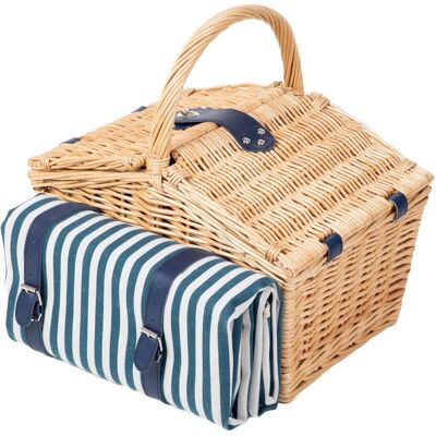 Kosz Piknikowy Orlando Dla 4 Osób Z Matą Z Podwójną Klapą 40x28x20 Cm Homla Kosz Piknikowy Orlando Dla 4 Osób Z Matą Z Podwójną Klapą 40x28x20 Cm Homla