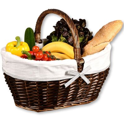 Kesper KOSZ ZAKUPOWY PIKNIKOWY duży mocny NA OWOCE WARZYWA wielkanocny wiklinowy Kesper KOSZ ZAKUPOWY PIKNIKOWY duży mocny NA OWOCE WARZYWA wielkanocny wiklinowy