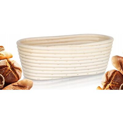 Banquet KOSZYK DO WYRASTANIA CHLEBA NATURALNEGO owalny na pieczywo ratanowy 26x13x9 Banquet KOSZYK DO WYRASTANIA CHLEBA NATURALNEGO owalny na pieczywo ratanowy 26x13x9