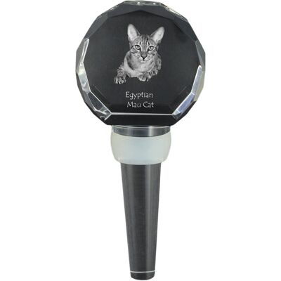 Kot egipski Mau - kryształowa zatyczka do butelki z kotem, wyjątkowy korek do wina ze zdjęciem, personalizowany prezent dla sommeliera marki Art-Dog Kot egipski Mau - kryształowa zatyczka do butelki z kotem, wyjątkowy korek do wina ze zdjęciem, personalizowany prezent dla sommeliera marki Art-Dog