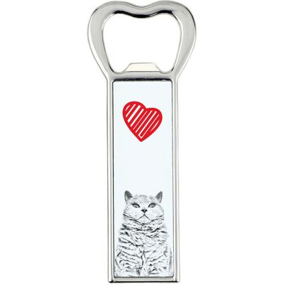 Kot Selkirk Rex krótkowłosy - otwieracz do butelek z kotem, personalizowany otwieracz na lodówkę, wyjątkowy upominek dla mężczyzny marki Art-Dog Kot Selkirk Rex krótkowłosy - otwieracz do butelek z kotem, personalizowany otwieracz na lodówkę, wyjątkowy upominek dla mężczyzny marki Art-Dog