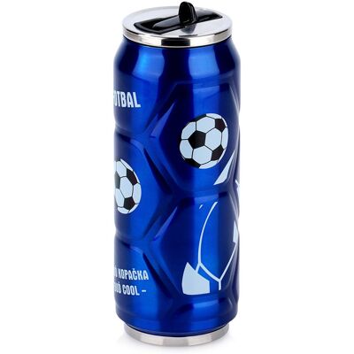 Artemis Kubek Termiczny Puszka Termos Bidon na Napoje Ciepłe Zimne Niebieski 0,5L Artemis Kubek Termiczny Puszka Termos Bidon na Napoje Ciepłe Zimne Niebieski 0,5L