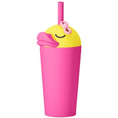 Kubek Termiczny Ze Słomką Asobu Bestie Tumbler 0,72 L - Ducky Kubek Termiczny Ze Słomką Asobu Bestie Tumbler 0,72 L - Ducky
