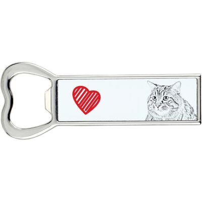 Kurylski bobtail długowłosy - otwieracz do butelek z kotem, personalizowany otwieracz na lodówkę, wyjątkowy upominek dla mężczyzny marki Art-Dog Kurylski bobtail długowłosy - otwieracz do butelek z kotem, personalizowany otwieracz na lodówkę, wyjątkowy upominek dla mężczyzny marki Art-Dog