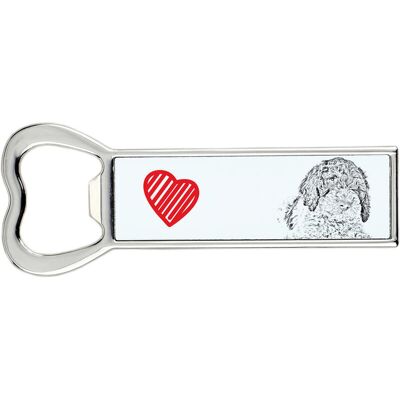 Lagotto Romagnolo - otwieracz do butelek z psem, personalizowany otwieracz na lodówkę, wyjątkowy upominek dla mężczyzny marki Art-Dog Lagotto Romagnolo - otwieracz do butelek z psem, personalizowany otwieracz na lodówkę, wyjątkowy upominek dla mężczyzny marki Art-Dog