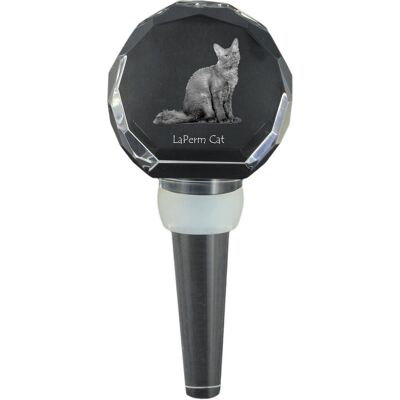 Laperm - kryształowa zatyczka do butelki z kotem, wyjątkowy korek do wina ze zdjęciem, personalizowany prezent dla sommeliera marki Art-Dog Laperm - kryształowa zatyczka do butelki z kotem, wyjątkowy korek do wina ze zdjęciem, personalizowany prezent dla sommeliera marki Art-Dog