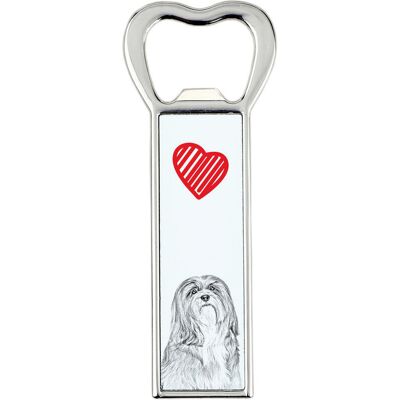 Lhasa Apso - otwieracz do butelek z psem, personalizowany otwieracz na lodówkę, wyjątkowy upominek dla mężczyzny marki Art-Dog Lhasa Apso - otwieracz do butelek z psem, personalizowany otwieracz na lodówkę, wyjątkowy upominek dla mężczyzny marki Art-Dog