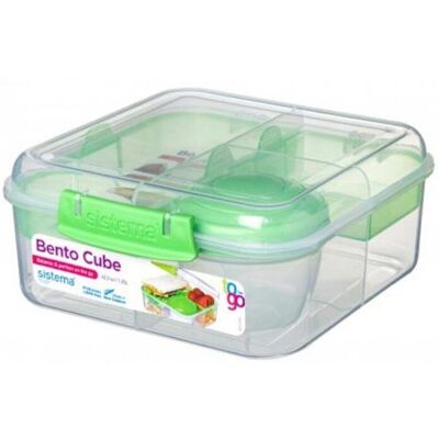 Lunchbox wielokomorowy SISTEMA Bento Cube To Go, 16,8x18,6x7,7 cm Lunchbox wielokomorowy SISTEMA Bento Cube To Go, 16,8x18,6x7,7 cm