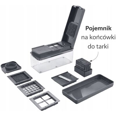 Metaltex Lux Wielofunkcyjna Krajalnica Tarka Szatkownica Slicer10 Ostrzy Pojemnik Metaltex Lux Wielofunkcyjna Krajalnica Tarka Szatkownica Slicer10 Ostrzy Pojemnik