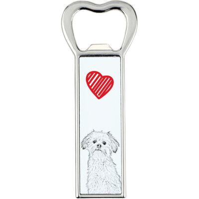 Lwi piesek, Lowchen - otwieracz do butelek z psem, personalizowany otwieracz na lodówkę, wyjątkowy upominek dla mężczyzny marki Art-Dog Lwi piesek, Lowchen - otwieracz do butelek z psem, personalizowany otwieracz na lodówkę, wyjątkowy upominek dla mężczyzny marki Art-Dog