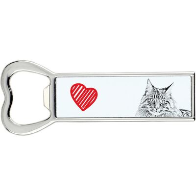 Maine Coon - otwieracz do butelek z kotem, personalizowany otwieracz na lodówkę, wyjątkowy upominek dla mężczyzny marki Art-Dog Maine Coon - otwieracz do butelek z kotem, personalizowany otwieracz na lodówkę, wyjątkowy upominek dla mężczyzny marki Art-Dog
