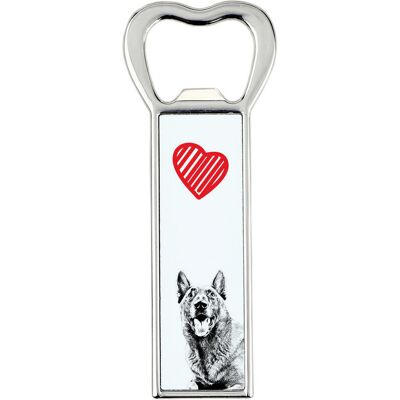 Malinois Owczarek belgijski - otwieracz do butelek z psem, personalizowany otwieracz na lodówkę, wyjątkowy upominek dla mężczyzny marki Art-Dog Malinois Owczarek belgijski - otwieracz do butelek z psem, personalizowany otwieracz na lodówkę, wyjątkowy upominek dla mężczyzny marki Art-Dog