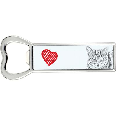 Manx - otwieracz do butelek z kotem, personalizowany otwieracz na lodówkę, wyjątkowy upominek dla mężczyzny marki Art-Dog Manx - otwieracz do butelek z kotem, personalizowany otwieracz na lodówkę, wyjątkowy upominek dla mężczyzny marki Art-Dog
