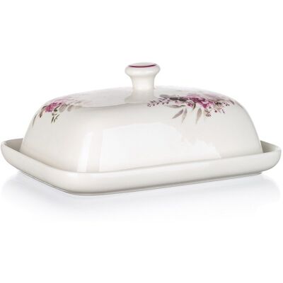 Banquet Maselniczka Ceramiczna Rose Róże Elegancka 18X13,4 Cm Banquet Maselniczka Ceramiczna Rose Róże Elegancka 18X13,4 Cm