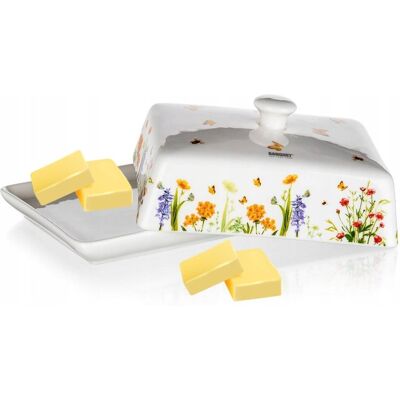 Banquet Maselniczka Pojemnik Na Masło Żywność Kwiaty Kuchenna Prezent Upominek Box Banquet Maselniczka Pojemnik Na Masło Żywność Kwiaty Kuchenna Prezent Upominek Box