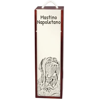 ART Mastif neapolitański, Neapolitan mastiff, Mastino napoletano - pudełko na wino z psem, pudełko na alkohol z grafiką, personalizowane pudełko na prez.. ART Mastif neapolitański, Neapolitan mastiff, Mastino napoletano - pudełko na wino z psem, pudełko na alkohol z grafiką, personalizowane pudełko na prez..
