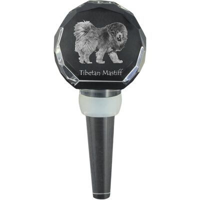 ART Mastif tybetański, Dog tybetański - kryształowa zatyczka do butelki, wyjątkowy korek do wina ze zdjęciem, personalizowany prezent dla sommeliera mar.. ART Mastif tybetański, Dog tybetański - kryształowa zatyczka do butelki, wyjątkowy korek do wina ze zdjęciem, personalizowany prezent dla sommeliera mar..