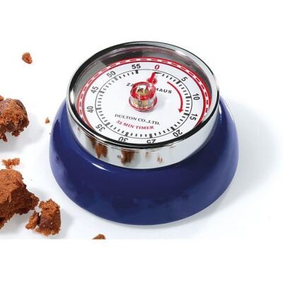 Minutnik timer mechaniczny Zassenhaus, śred. 7,5x4 cm, granatowy Minutnik timer mechaniczny Zassenhaus, śred. 7,5x4 cm, granatowy