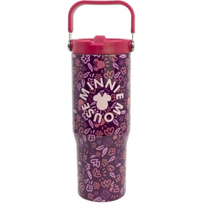 Stor Myszka Minnie Kubek Termiczny Stalowy Termos Do Kawy Z Rączką 860ml Stor Myszka Minnie Kubek Termiczny Stalowy Termos Do Kawy Z Rączką 860ml