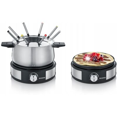 Naleśnikarka Z Fondue 1500w Stal Nierdzewna Czarne Severin Fo2471 Naleśnikarka Z Fondue 1500w Stal Nierdzewna Czarne Severin Fo2471