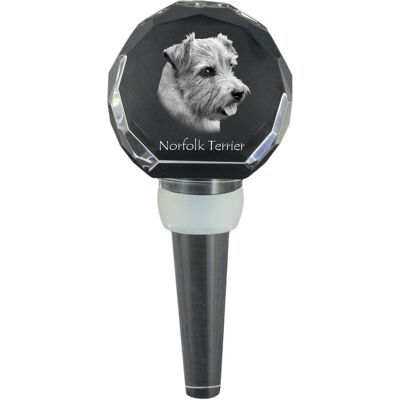 Norfolk Terrier - kryształowa zatyczka do butelki, wyjątkowy korek do wina ze zdjęciem, personalizowany prezent dla sommeliera marki Art-Dog Norfolk Terrier - kryształowa zatyczka do butelki, wyjątkowy korek do wina ze zdjęciem, personalizowany prezent dla sommeliera marki Art-Dog