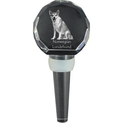 ART Norweski pies na maskonury, Norwegian Lundehund - kryształowa zatyczka do butelki, wyjątkowy korek do wina ze zdjęciem, personalizowany prezent dla .. ART Norweski pies na maskonury, Norwegian Lundehund - kryształowa zatyczka do butelki, wyjątkowy korek do wina ze zdjęciem, personalizowany prezent dla ..