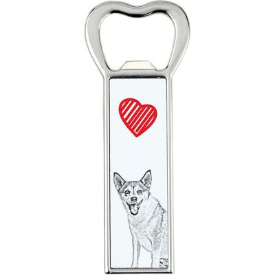 ART Norweski pies na maskonury, Norwegian Lundehund - otwieracz do butelek z psem, personalizowany otwieracz na lodówkę, wyjątkowy upominek dla mężczyzn.. ART Norweski pies na maskonury, Norwegian Lundehund - otwieracz do butelek z psem, personalizowany otwieracz na lodówkę, wyjątkowy upominek dla mężczyzn..