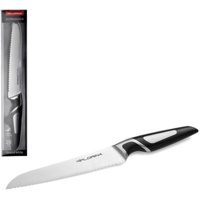 Nóż Do Chleba Florina Professional 20 Cm Stalowy Z Powłoką Antypoślizgową Nóż Do Chleba Florina Professional 20 Cm Stalowy Z Powłoką Antypoślizgową